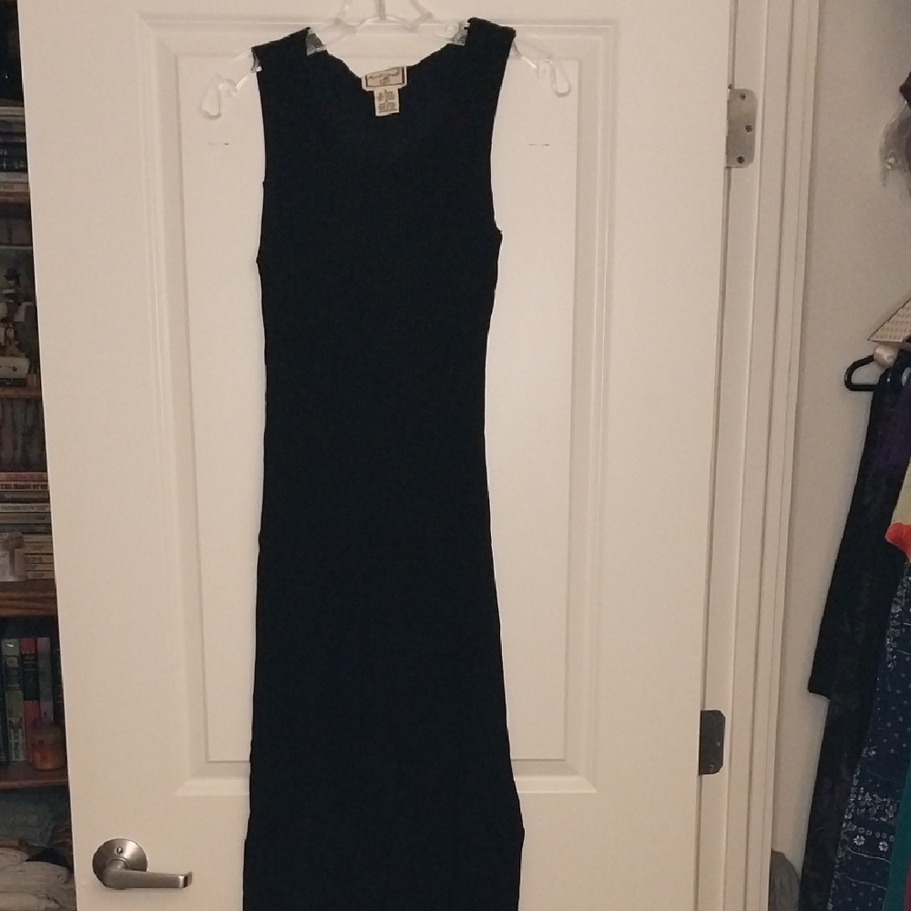 April Cornell Classic Black Maxi Dress
